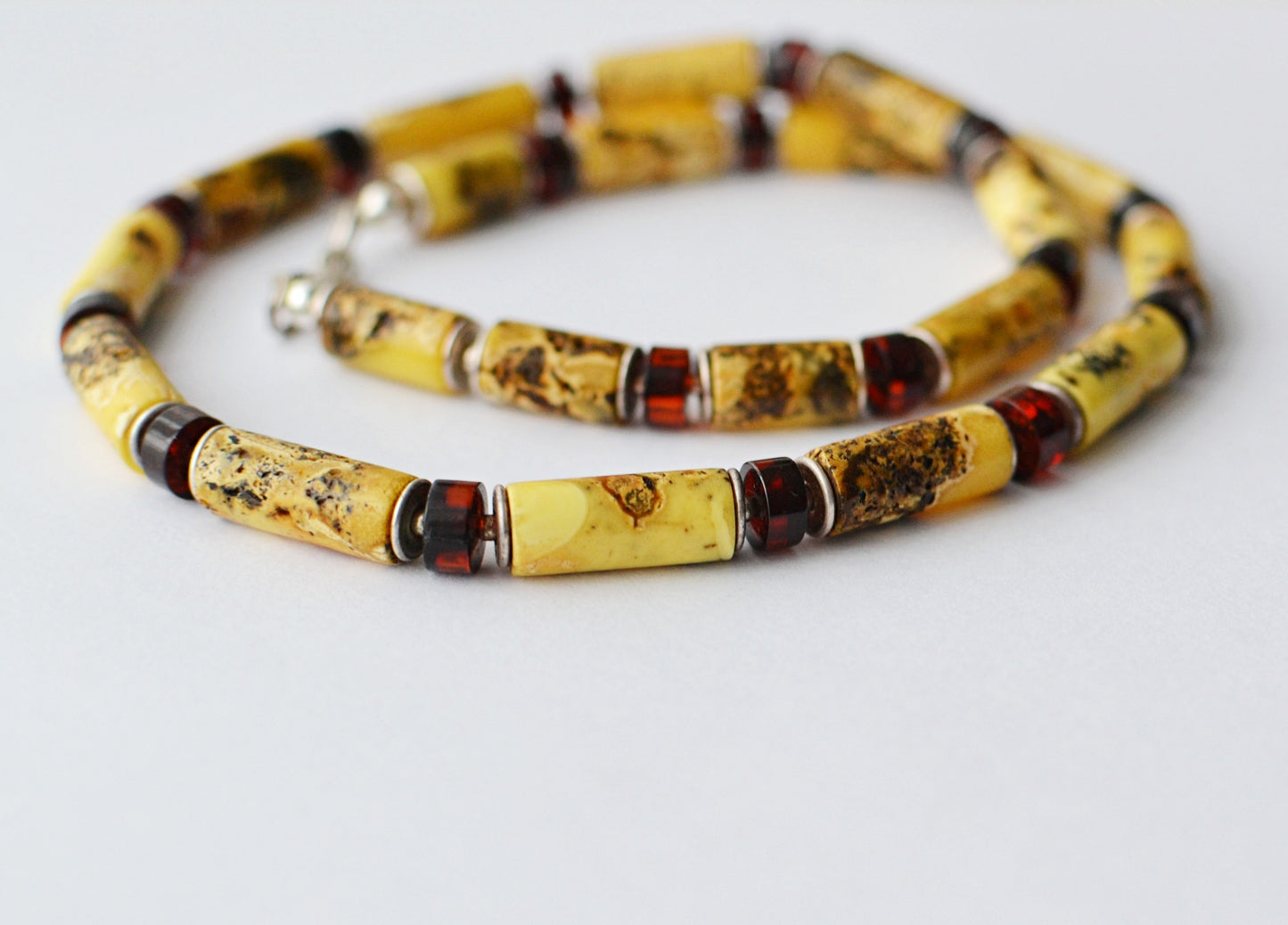 Mens Necklace Amber Jewelry for Men