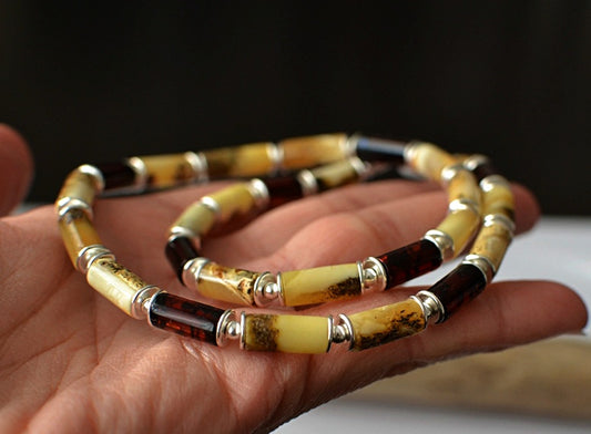 Baltic Amber Mens Necklace
