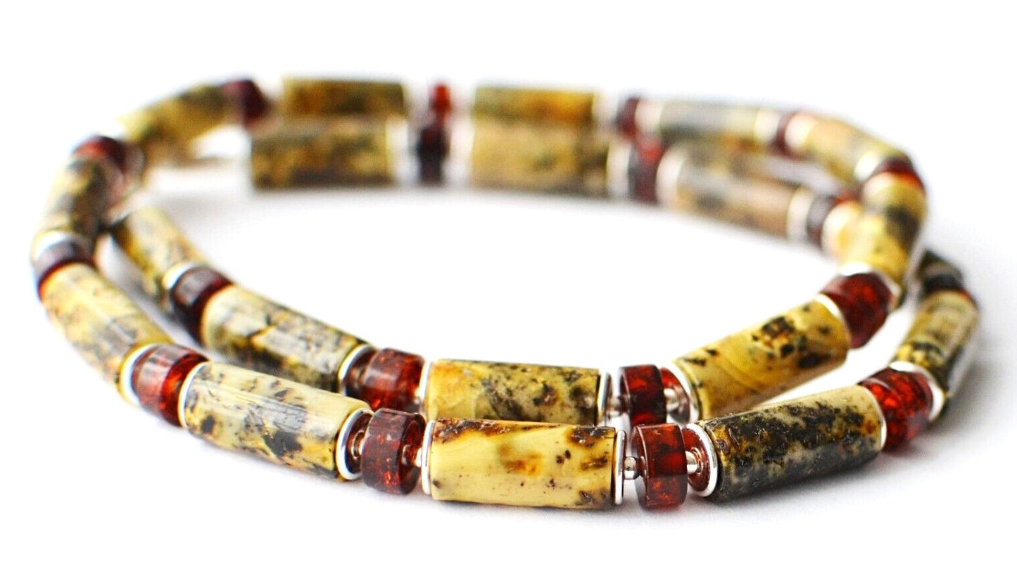 Natural Amber Mens Necklace Mens Jewelry Untreated Amber High Quality necklace