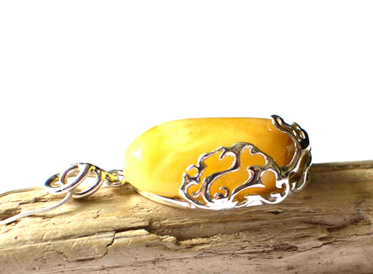 Baltic Yellow Amber Pendant