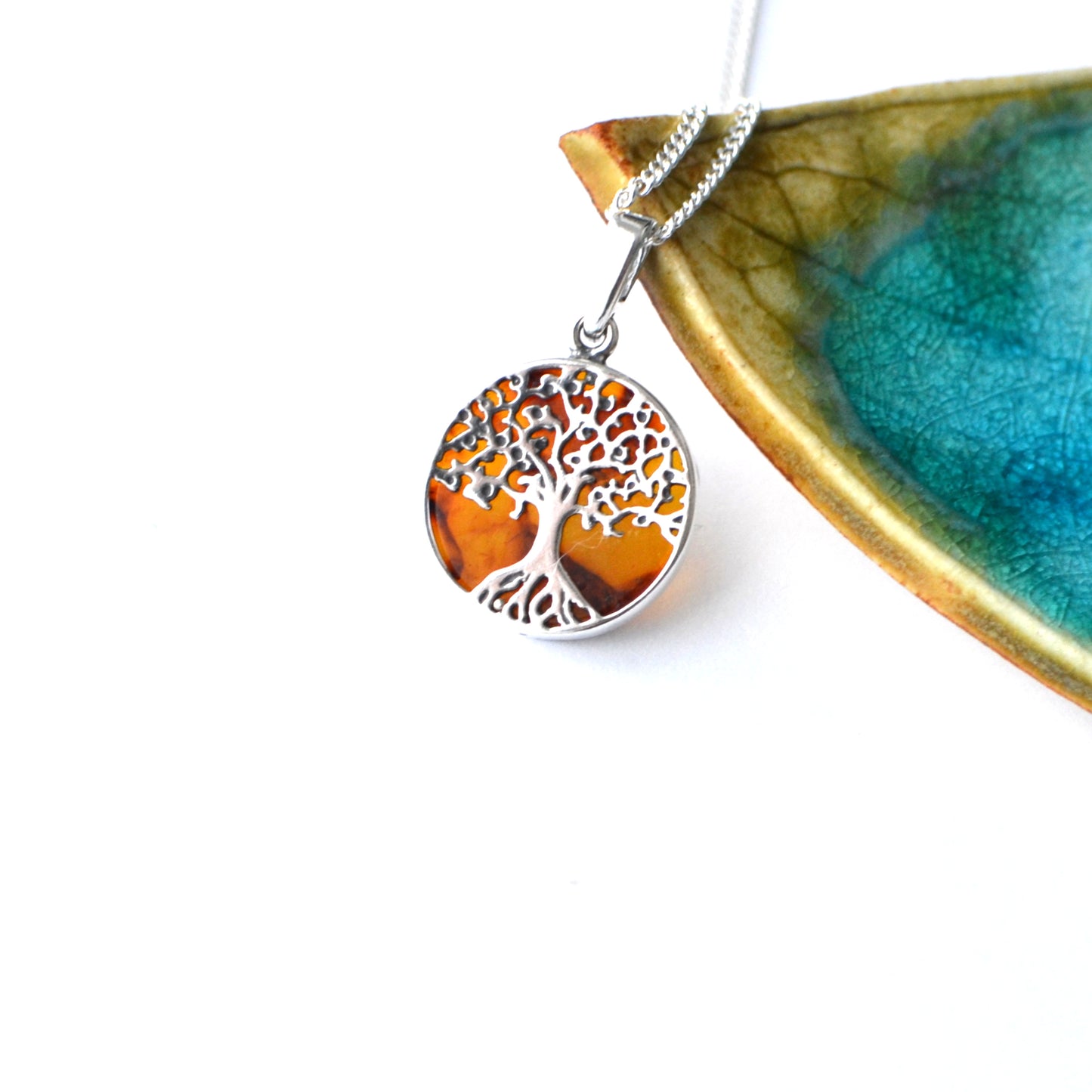 Tree of Life Amber Necklace
