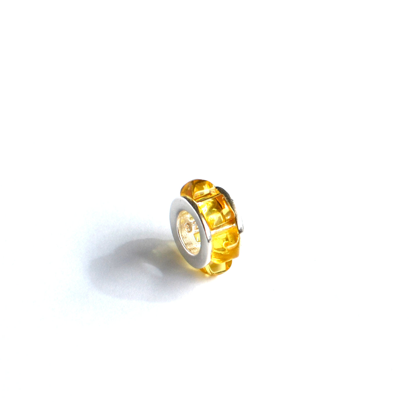 Yellow Amber Beads Charm