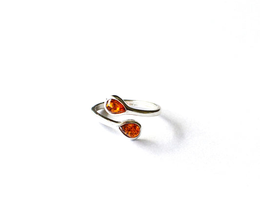 Cognac Baltic Amber Ring