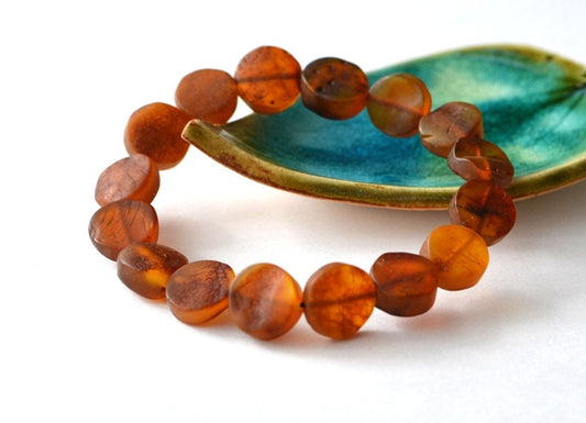 Natural Brown Amber Bracelet