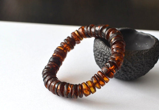 Cognac Natural Amber Bracelet