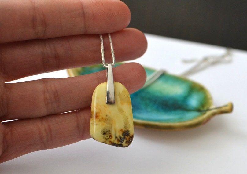 Resin pendant stone necklace silver chain, stone Jewelry gemstone necklace, healing stones stone pendant birthstone necklace for mom