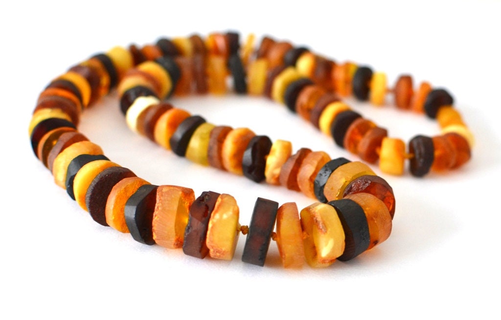 Natural Raw Amber Necklace,