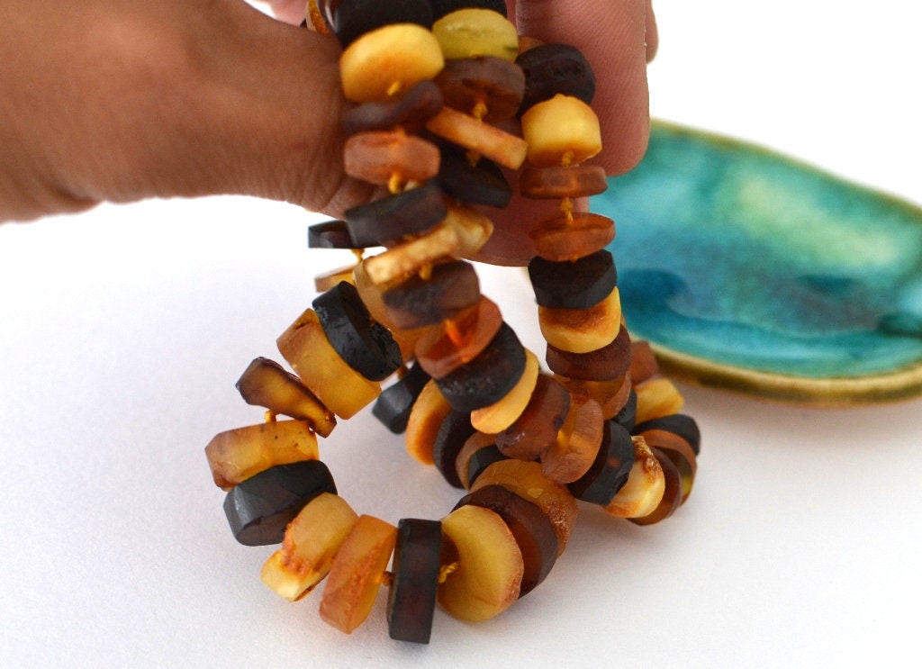Natural Raw Amber Necklace,