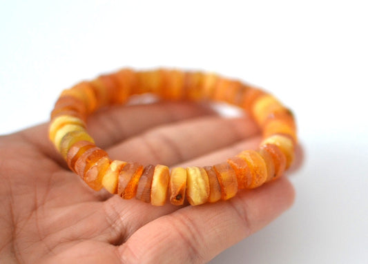 Raw Yellow Amber Bracelet