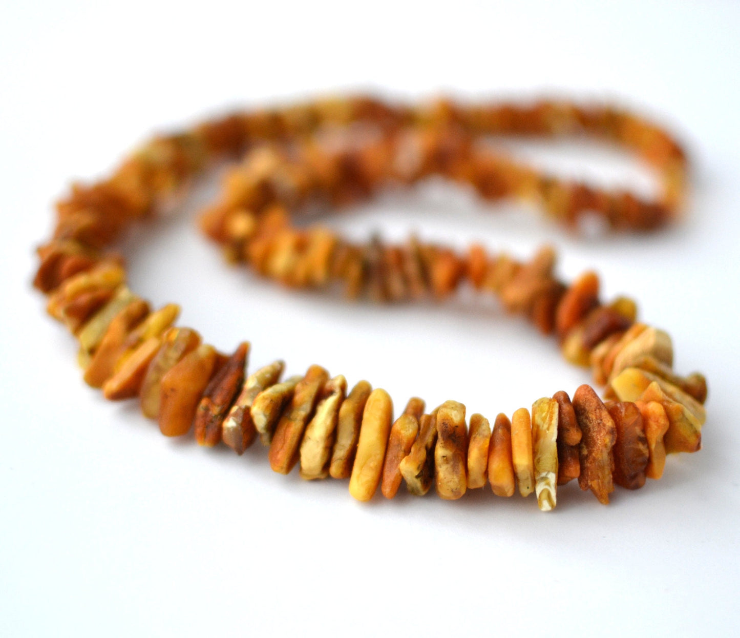 Raw Yellow Amber Necklace