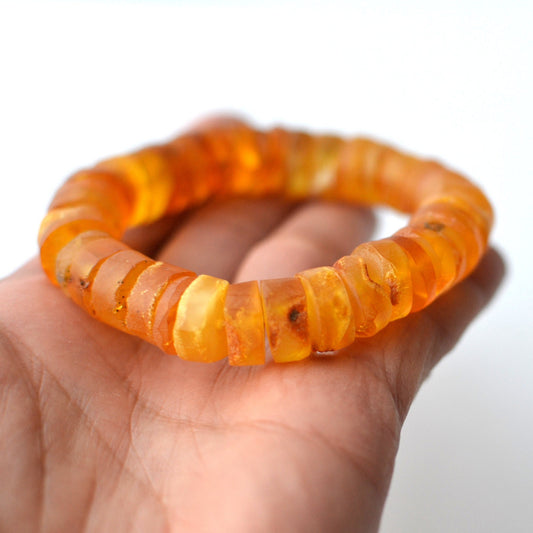 Natural Gold Amber Bracelet