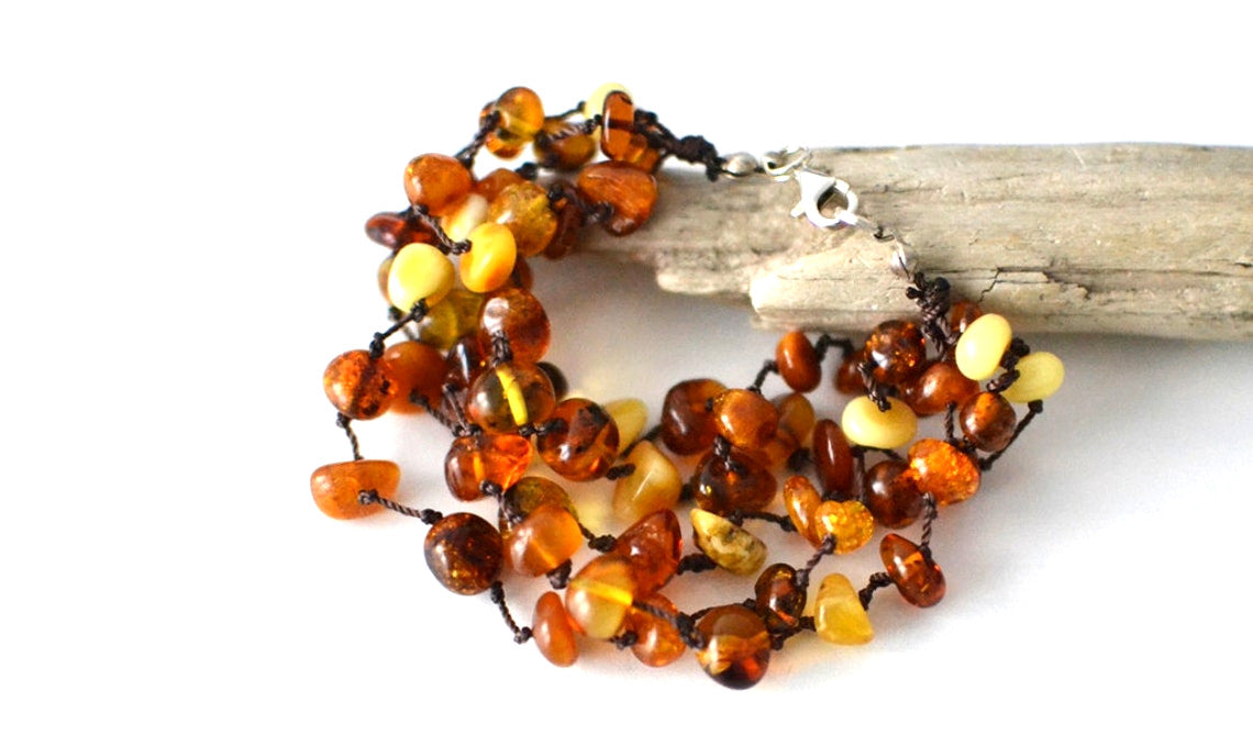 Organic Baltic Amber Bracelet
