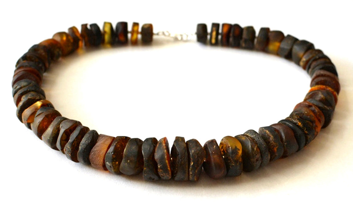 Raw Natural Amber Necklace