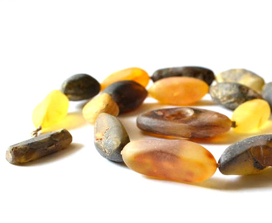 Raw Chunky Amber Necklace