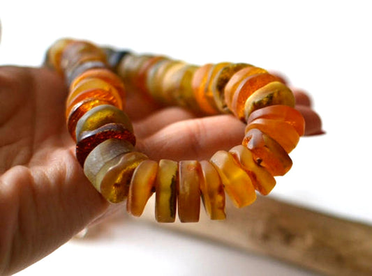 Raw Amber Chunky Nature Necklace